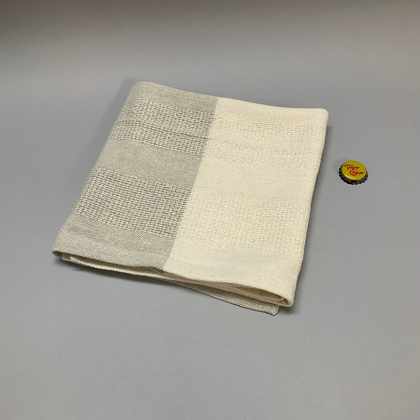 Two Tone Beige Kitchen Towel