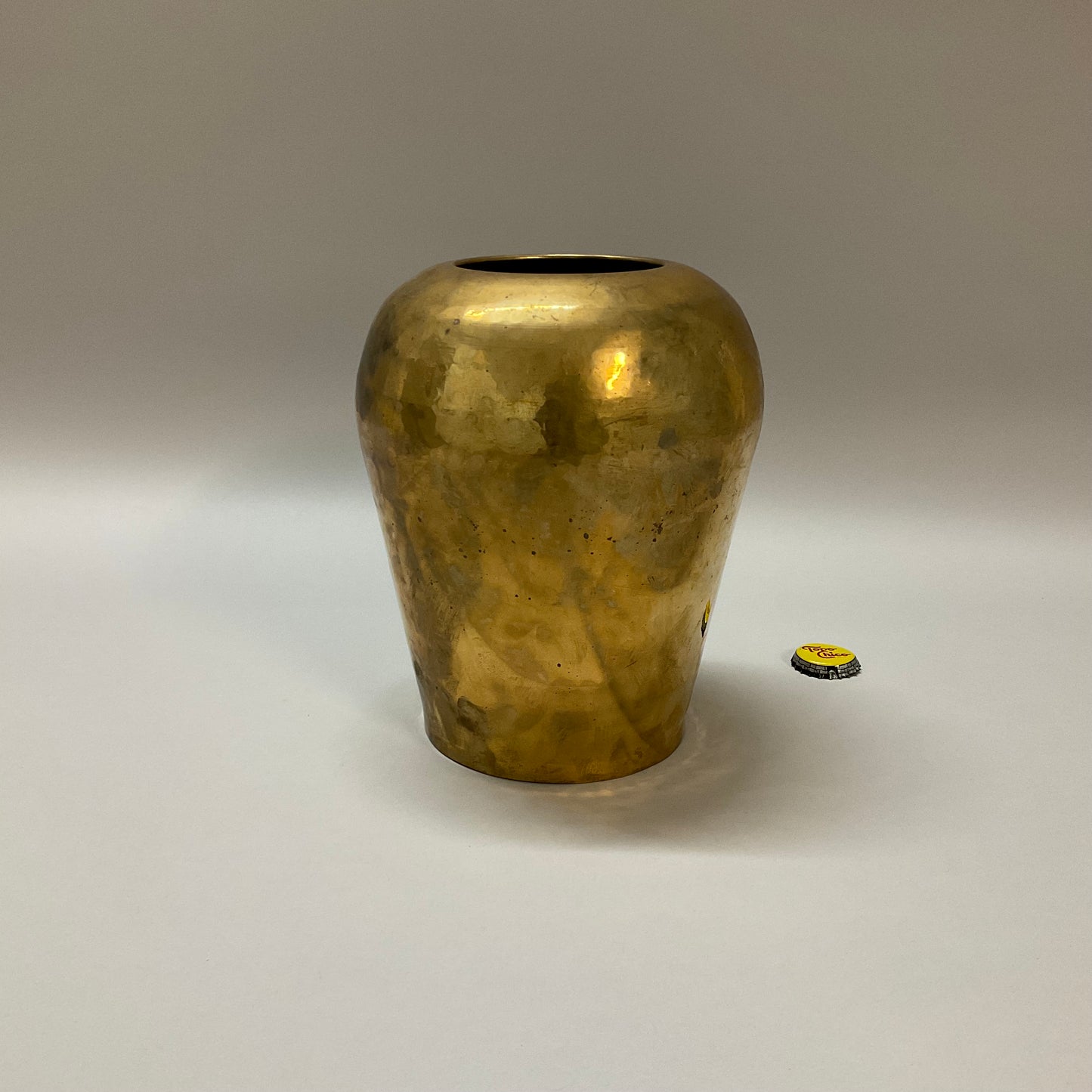 Brass Hammered Vase