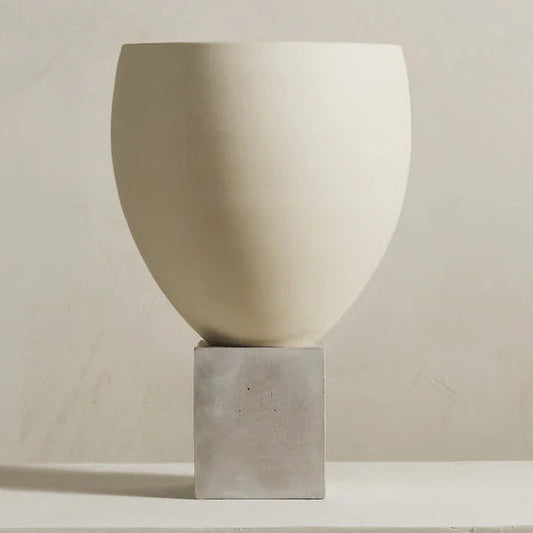 Porcelain and Concrete Planter