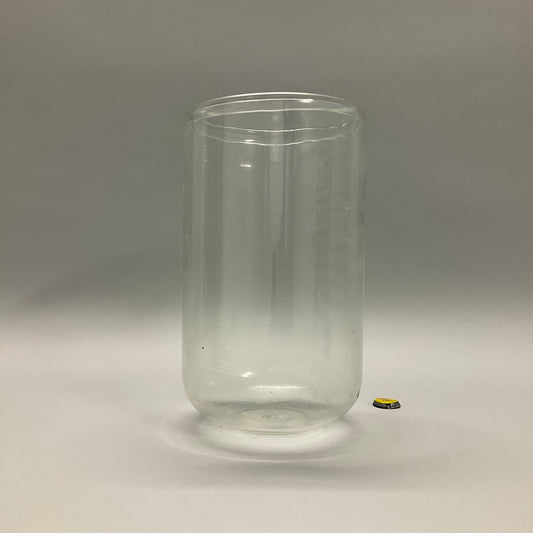 Clear Glass Vase with Lip