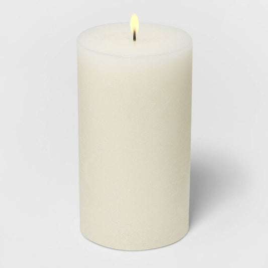 White Pillar Candle
