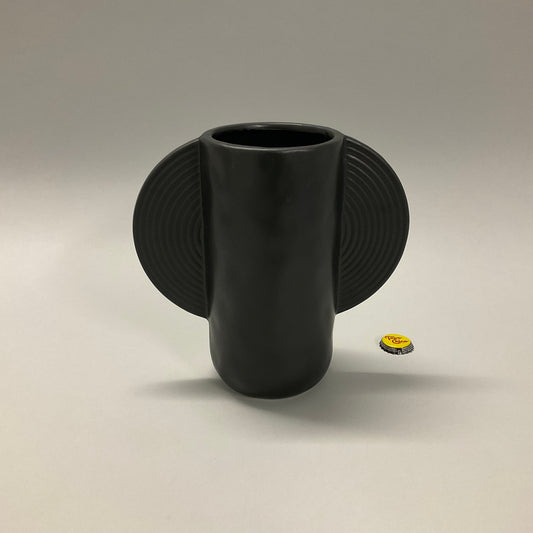 Black Vase with Handles