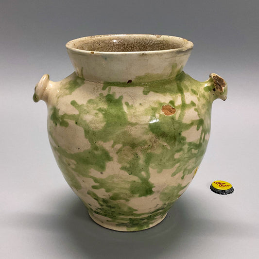 Green Hungarian 19th Century Folk Vase