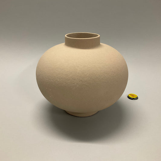 Full Moon Clay Vase