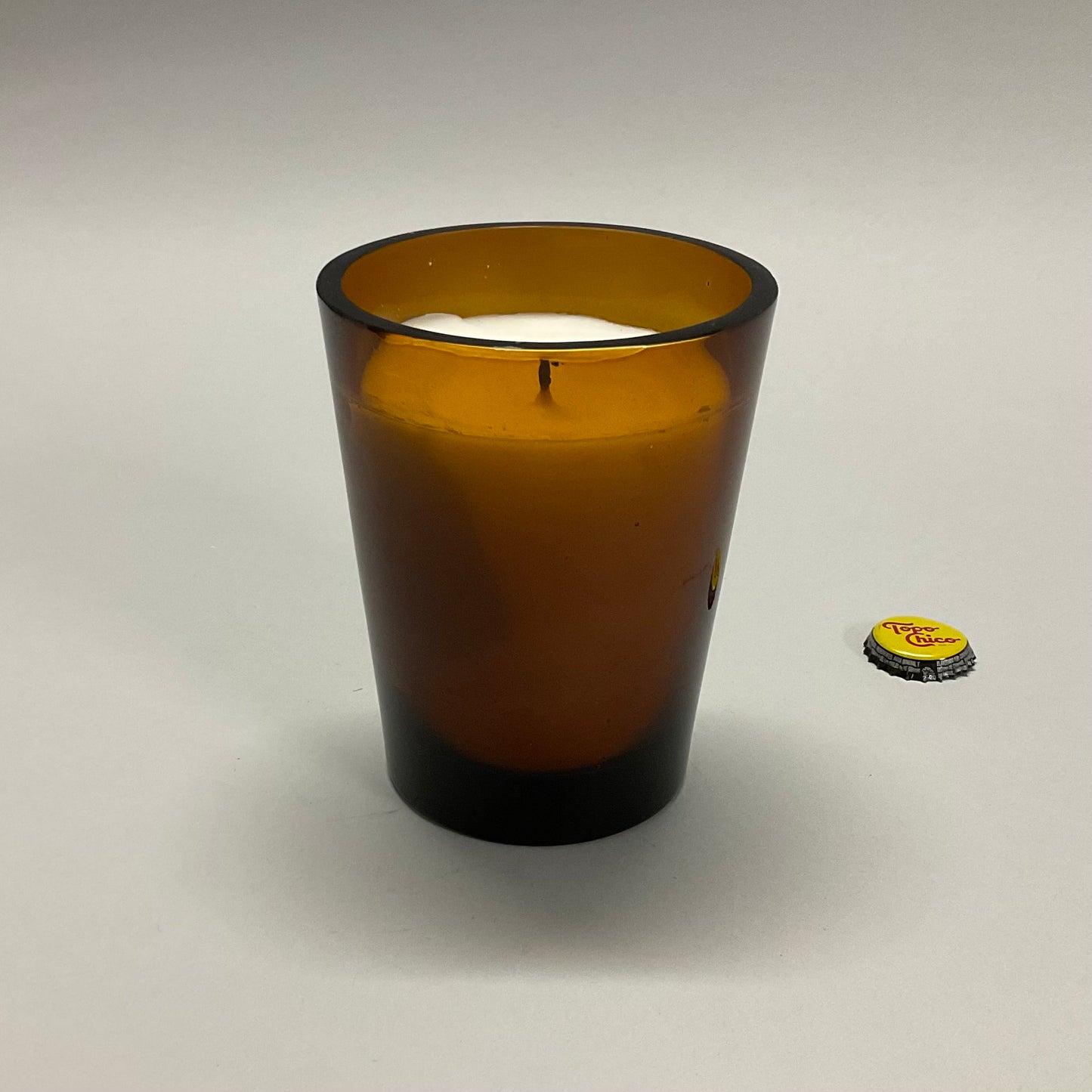 Amber Glass Candle