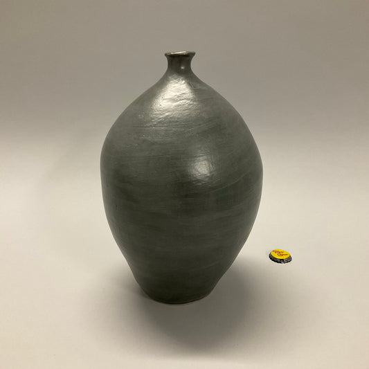 Gray Oval Vase