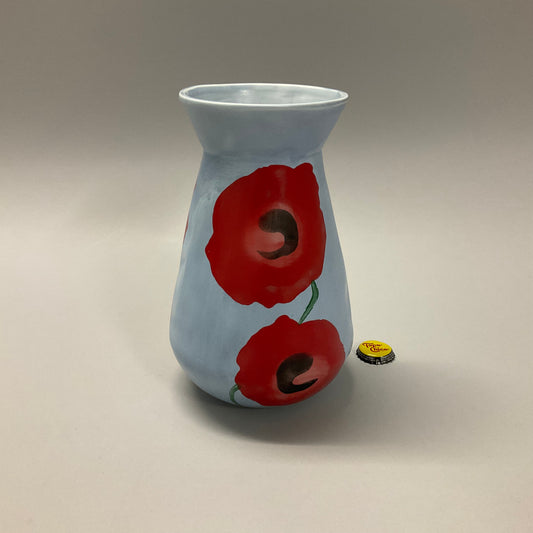 Blue Floral Vase