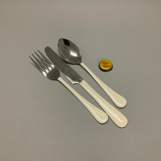 Flatware with White Handle