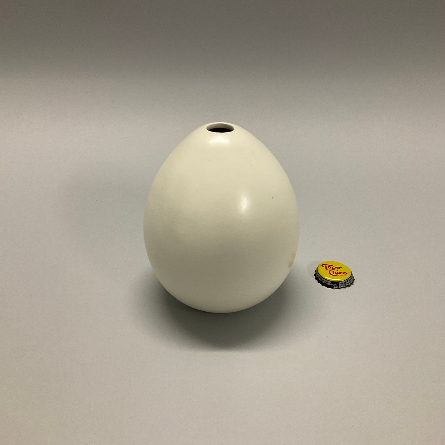 White Oval Bud Vase