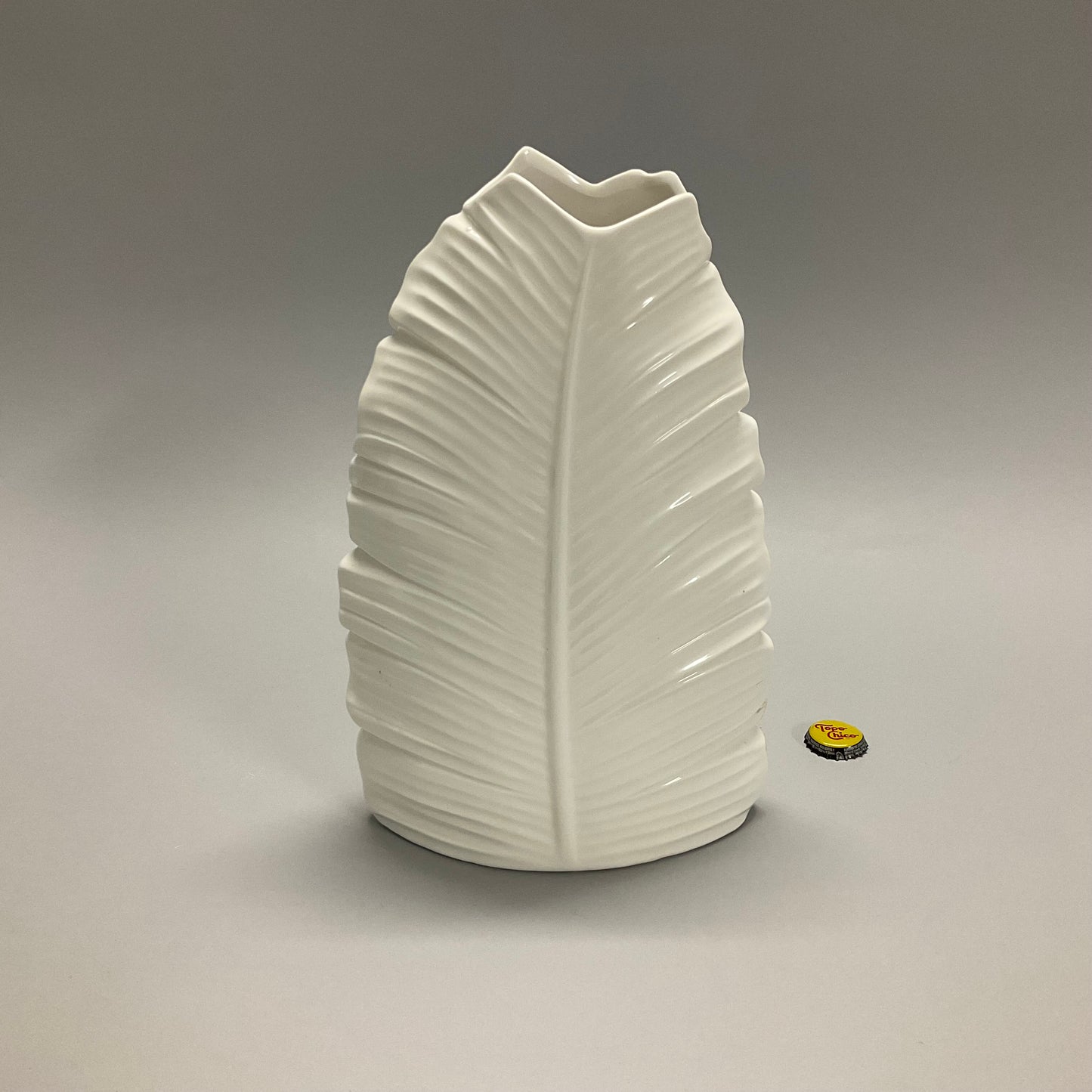 White Feather Vase