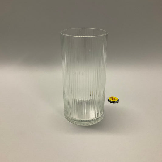 Glass Fluted Vase