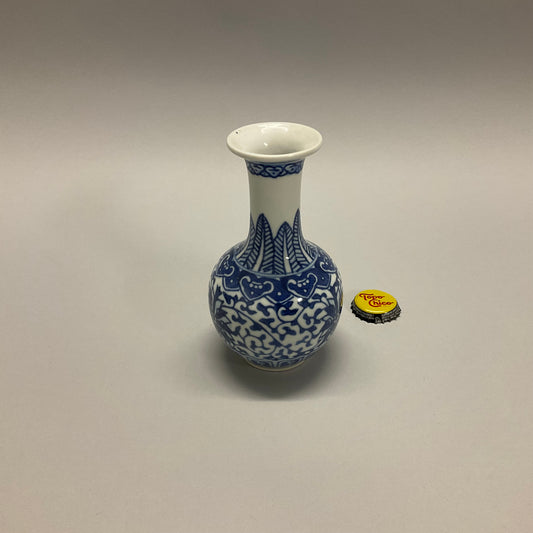 Blue and White Bud Vase