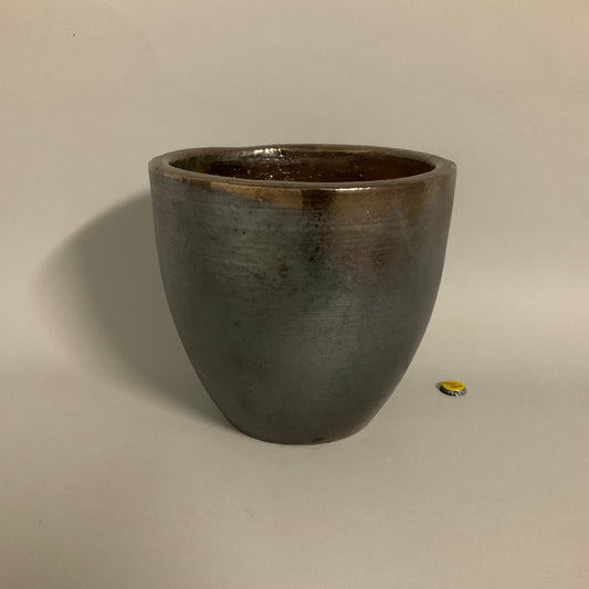 Gray Metallic Planter