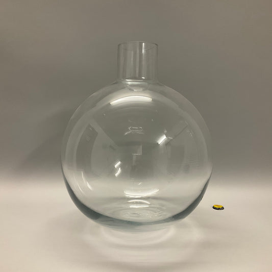 Clear Glass Bulb Vase