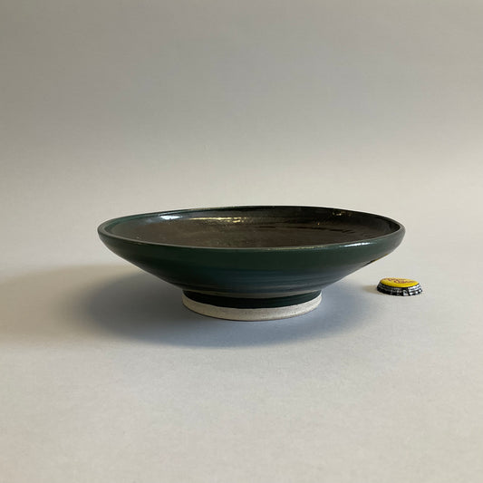 Green Pedestal Bowl