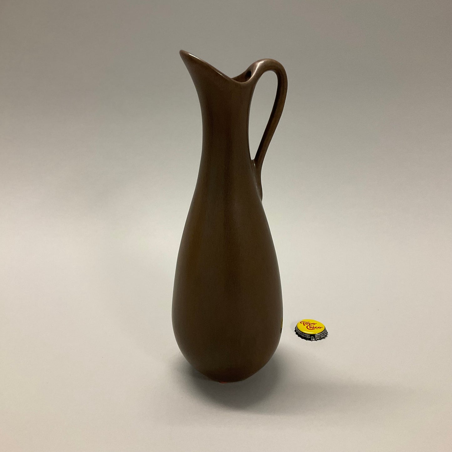 Slim Brown Pitcher Vase