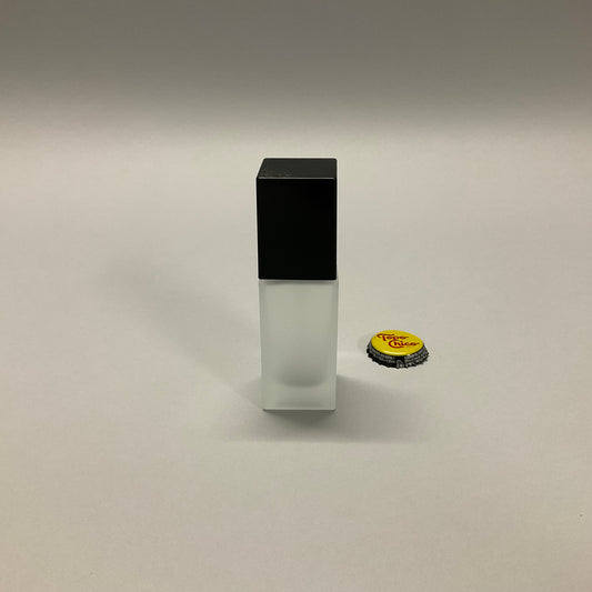 Small Perfume Bottle with Black Lid