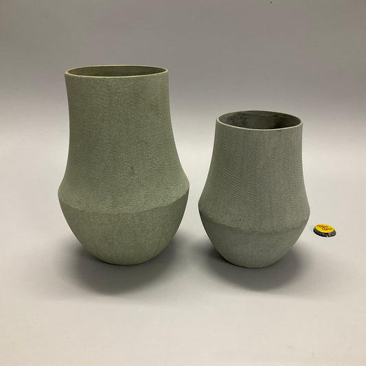 Gray Lavastone Vases