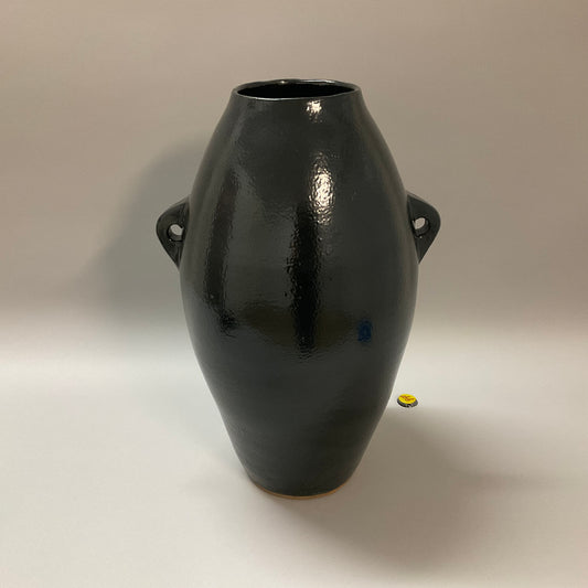 Tall Black Jug Vase