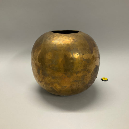 Hammered Brass Vase