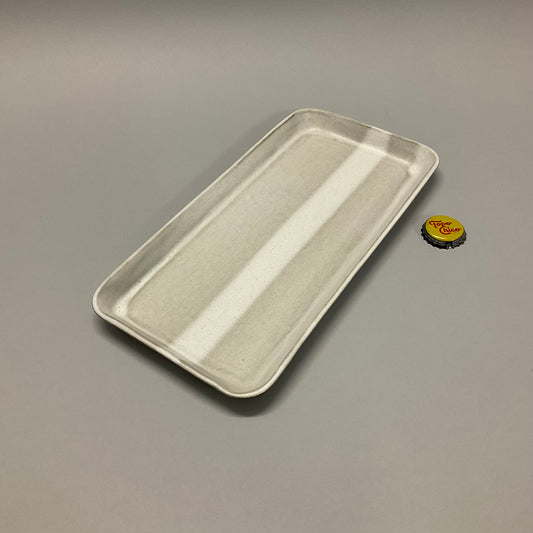 Gray Stripe Ceramic Tray