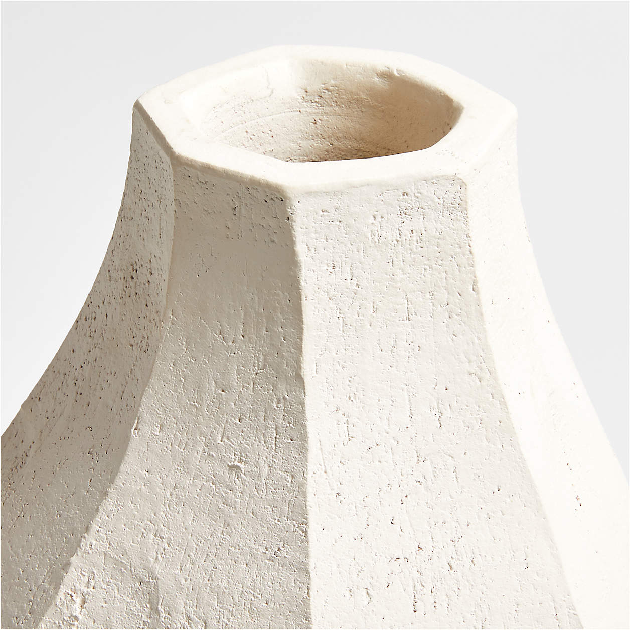 White Textured Vase