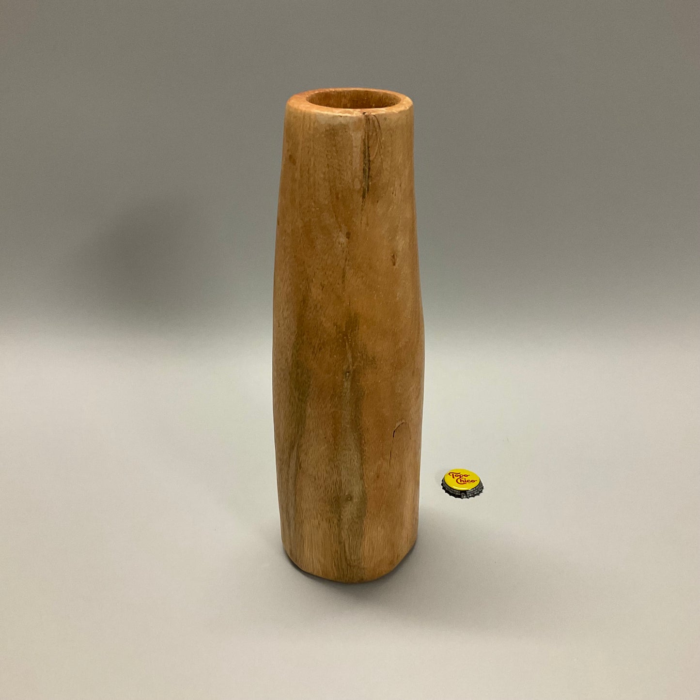 Tall Wood Vase