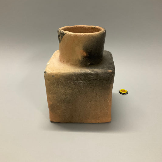 Square Clay Vase