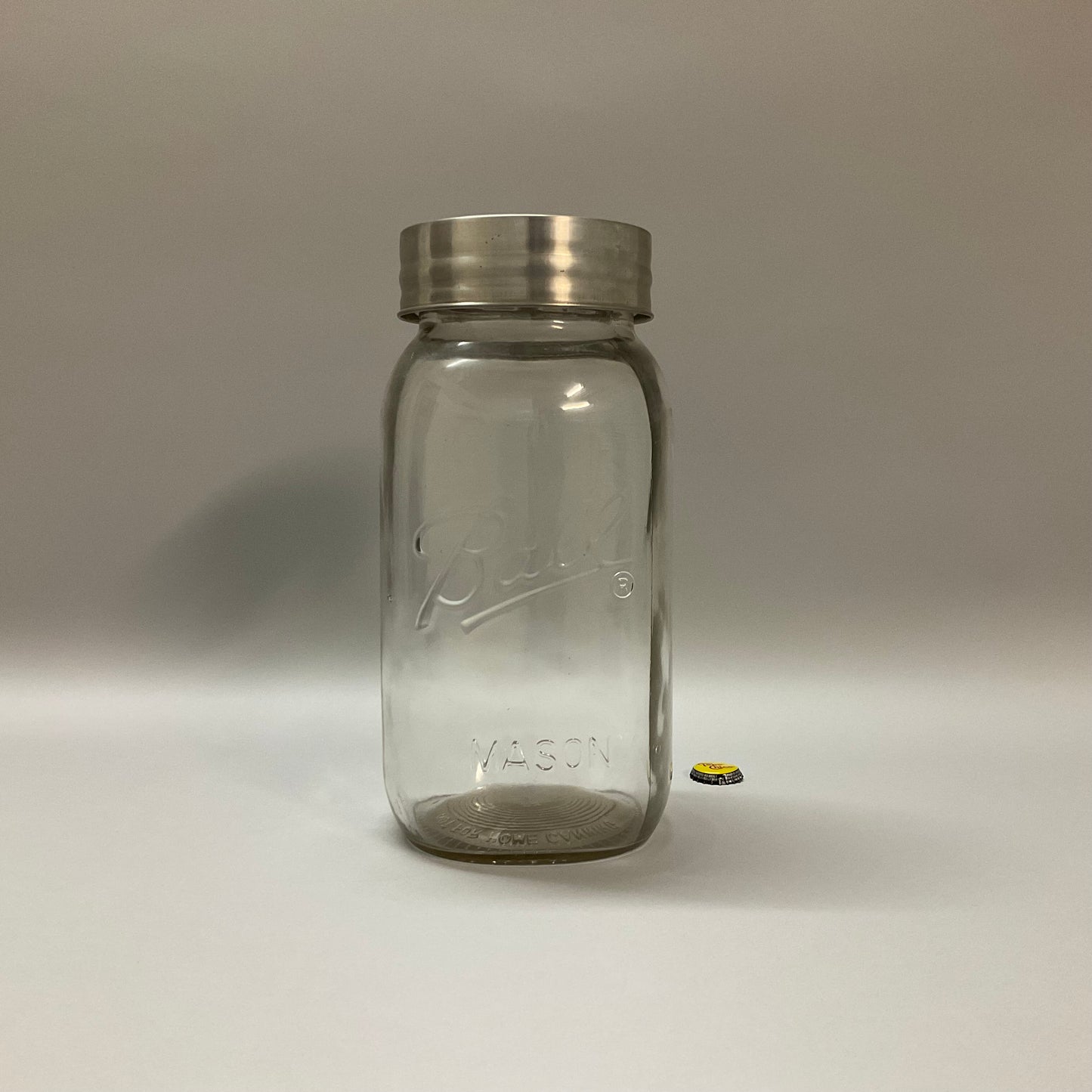 Large Mason Jar with Metal Lid