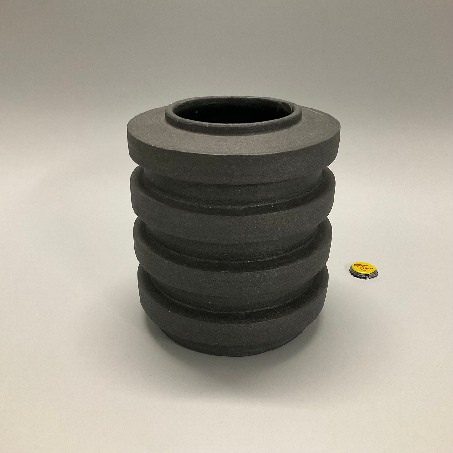 Black Rib Vase