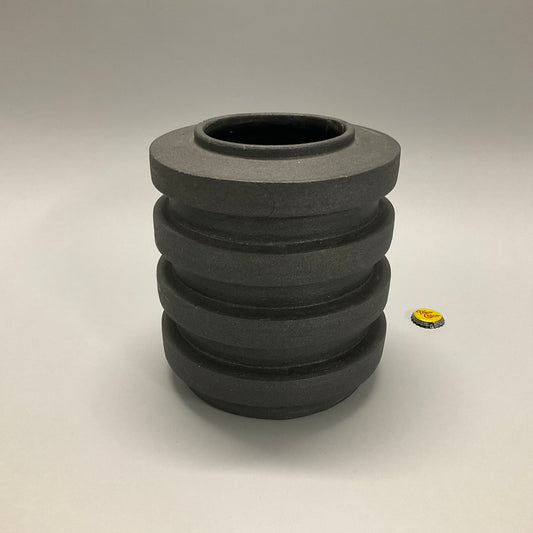 Black Rib Vase