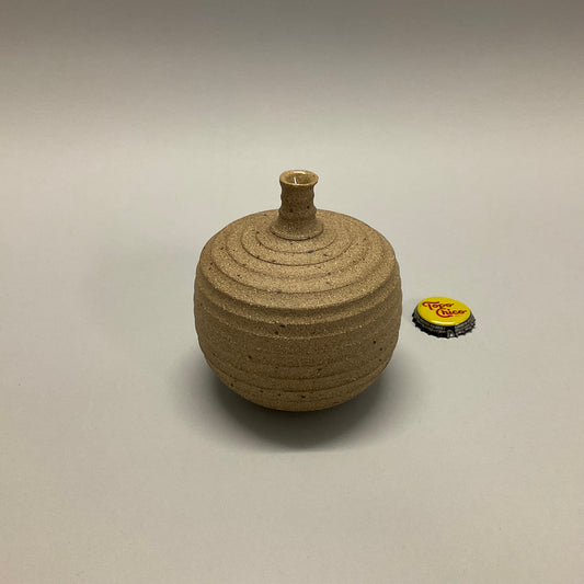 Sand Ribbed Bud Vase