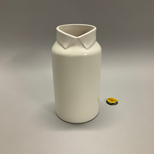 White Collared Shirt Vase