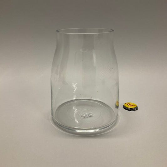 Curved Clear Glass Vase