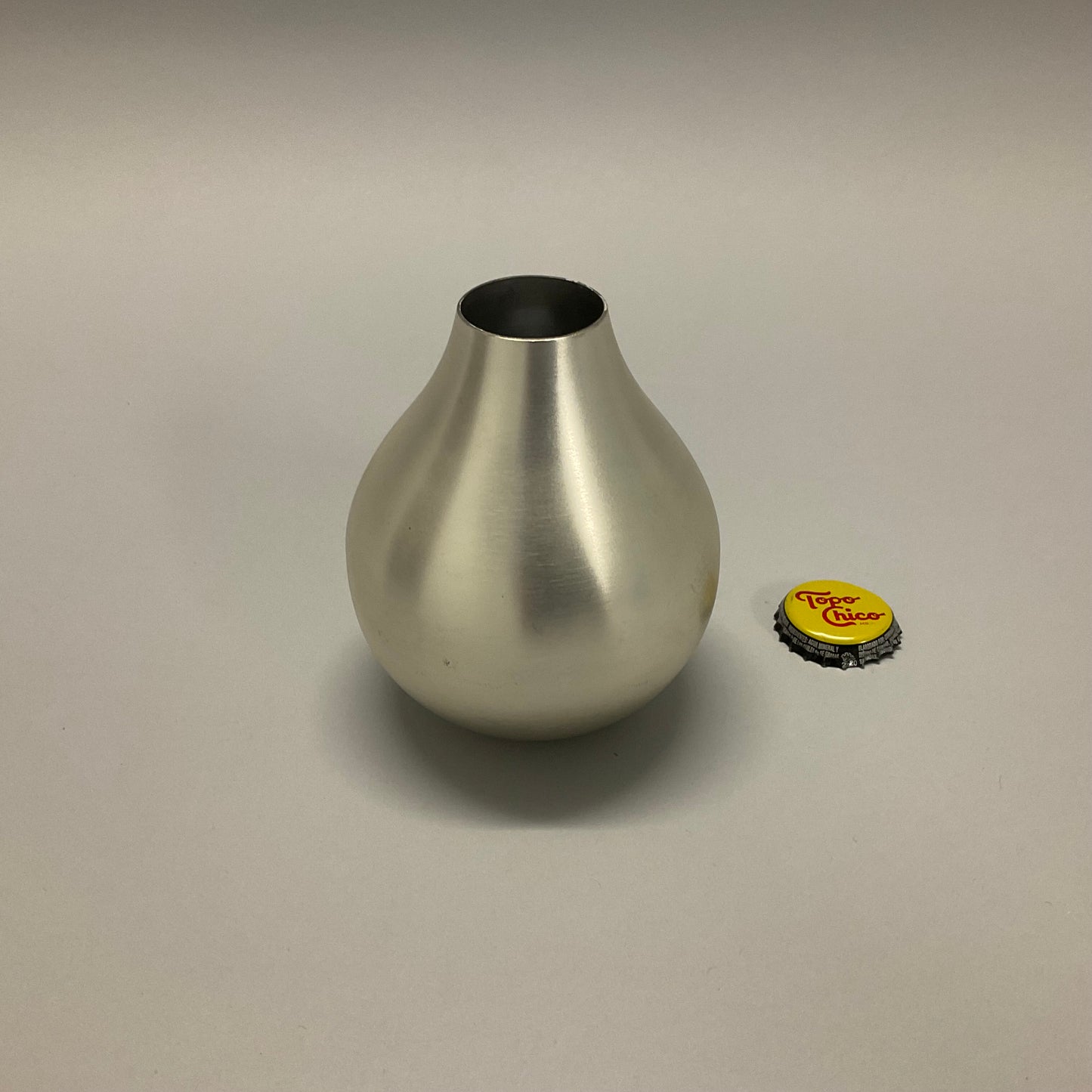 Short Silver Vase