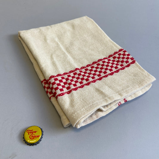 Vintage Red Pattern Kitchen Towel