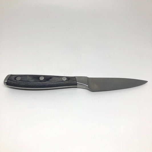 Gray Wood Handled Paring Knife