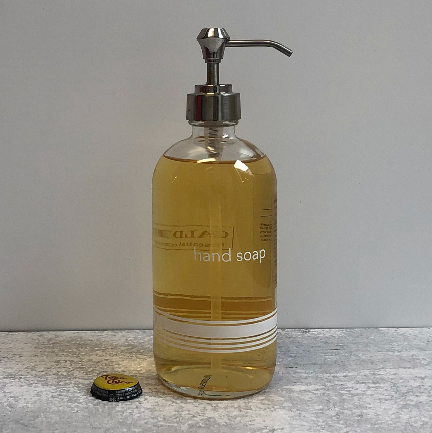 Caldrea Hand Soap in Glass Dispenser