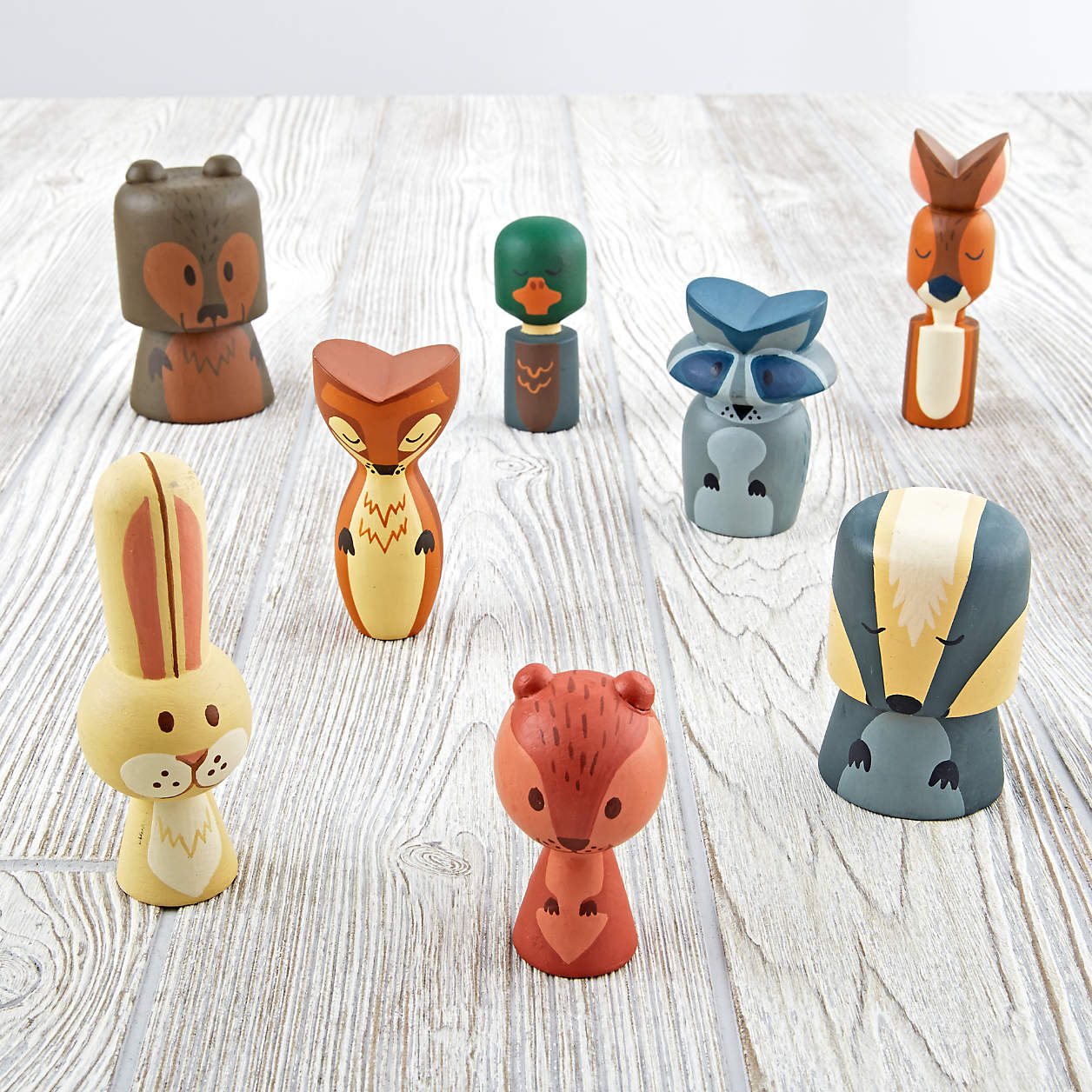 Wooden Forest Animals