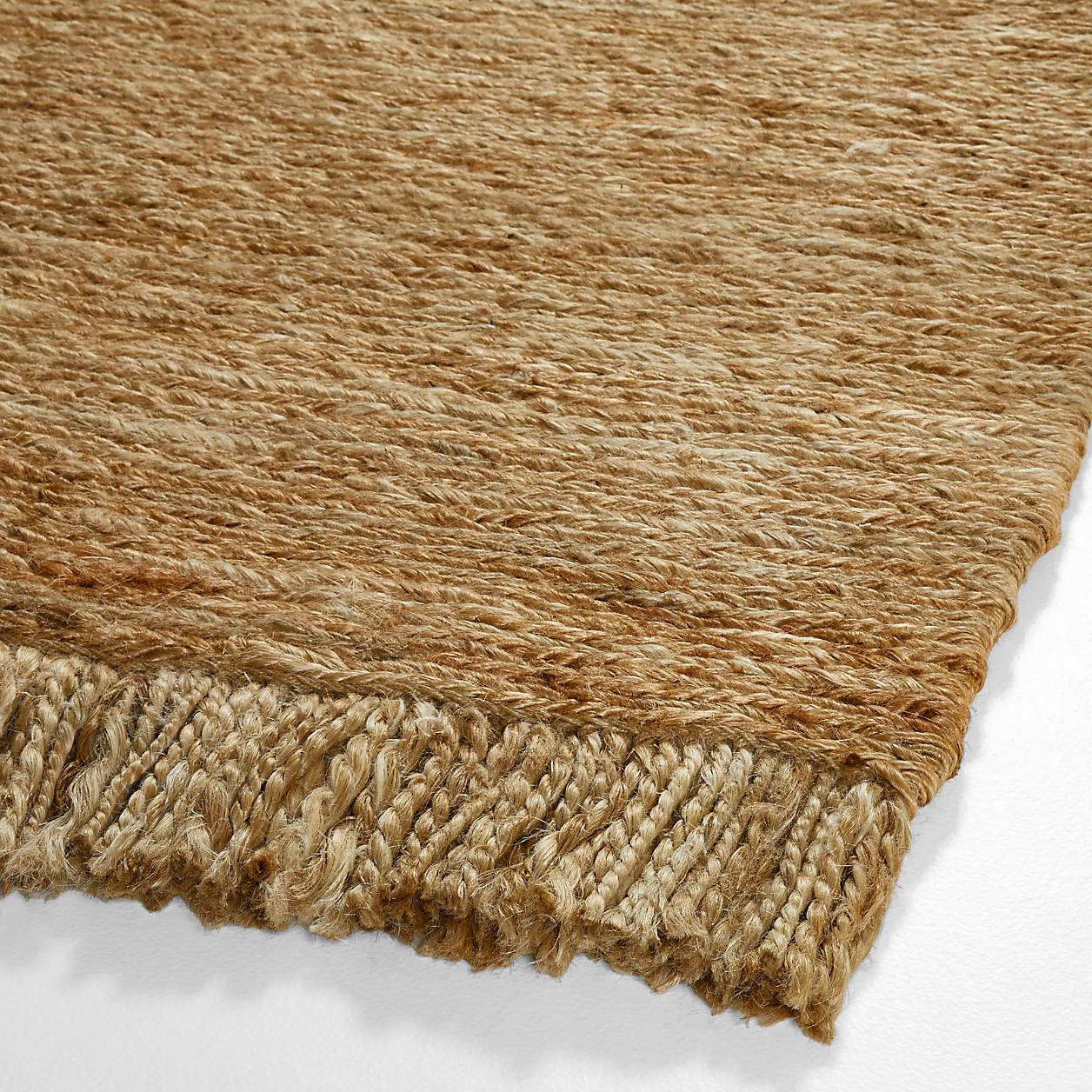 Fringed Natural Jute Rug