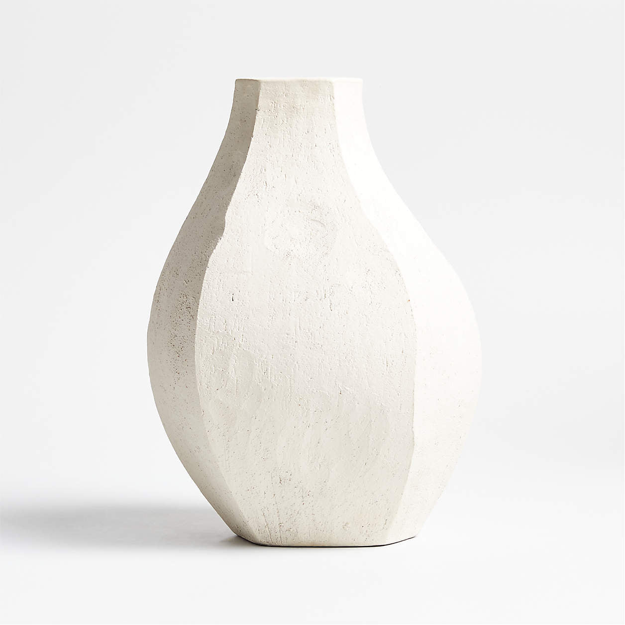 White Textured Vase