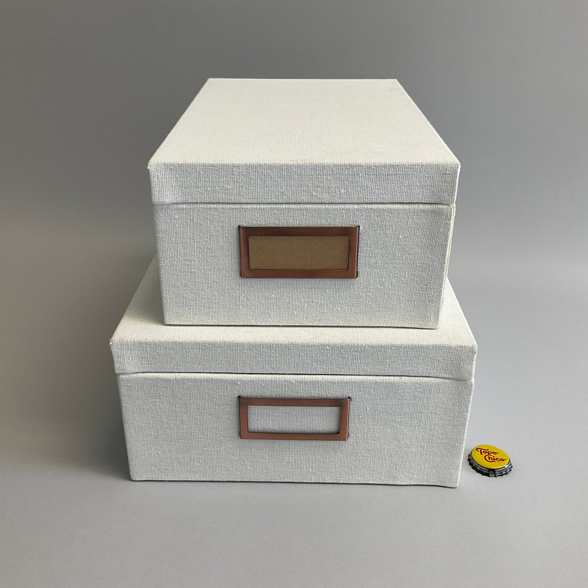 White Linen Boxes – The Props Dept.