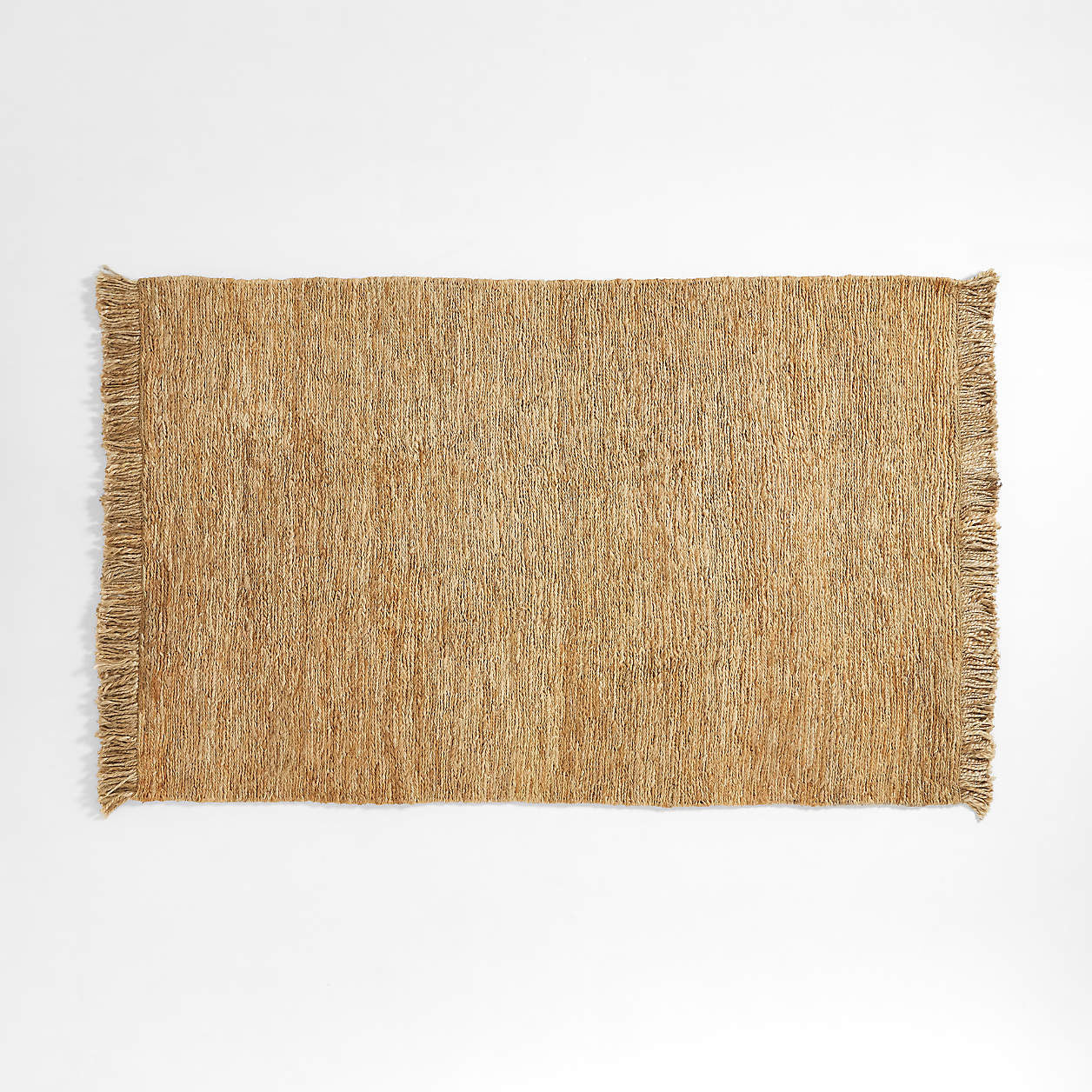 Fringed Natural Jute Rug