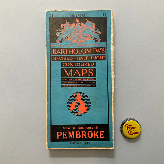 Great Britian Map Pembroke 1942-47