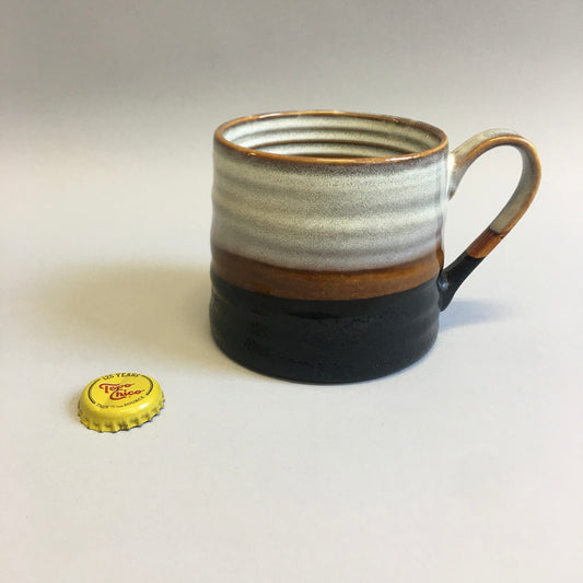 Brown Striped Coffee Mug