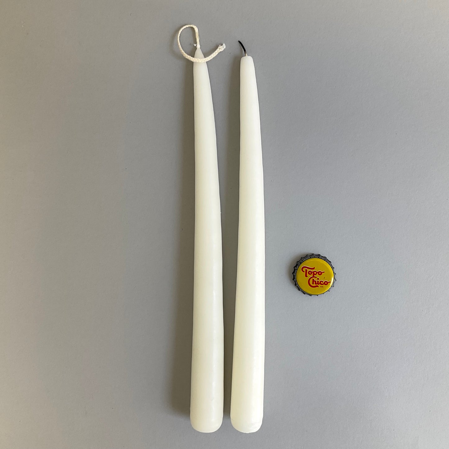 10-inch White Taper Candle