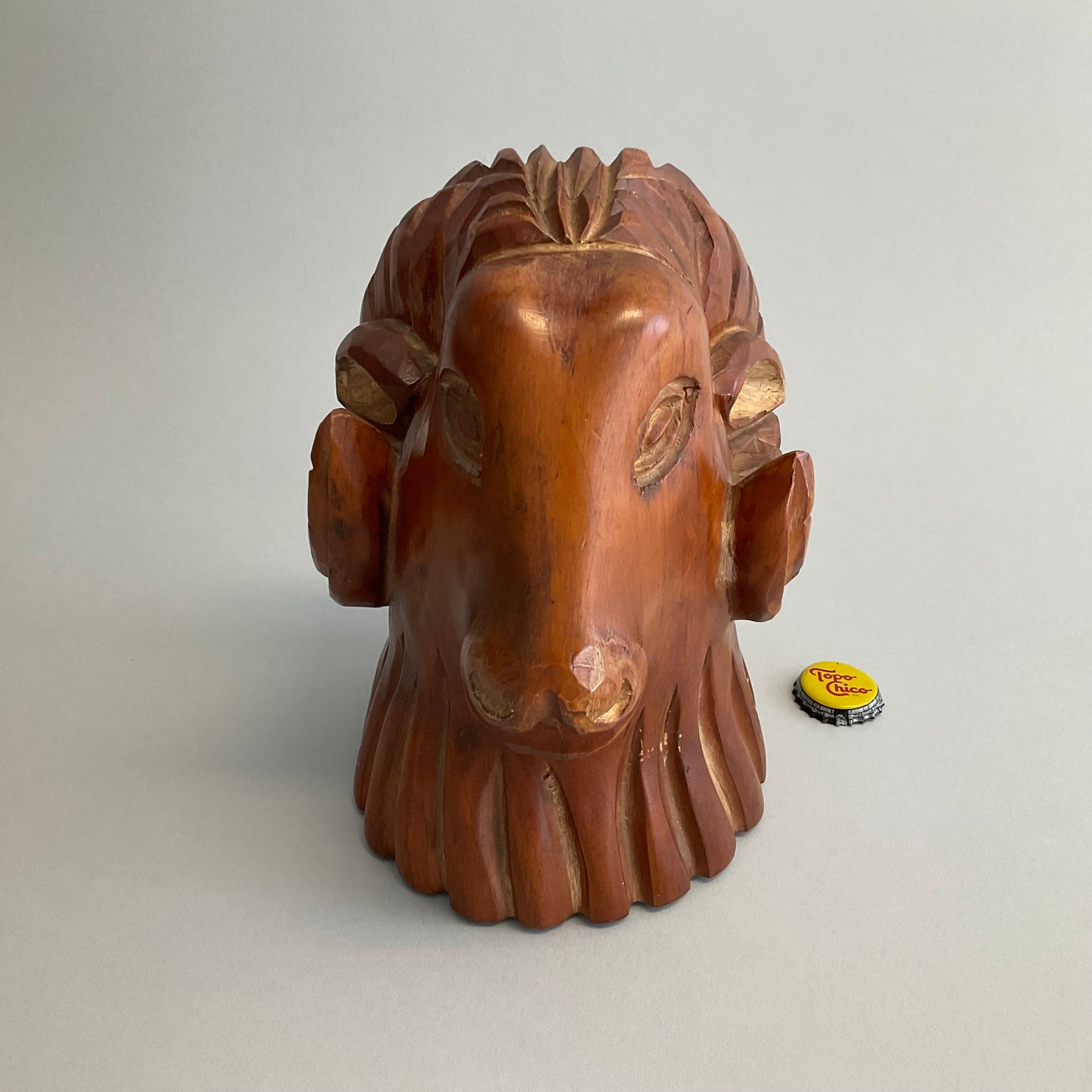 Wooden Ram Head