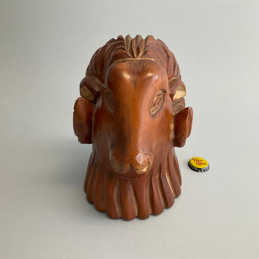Wooden Ram Head