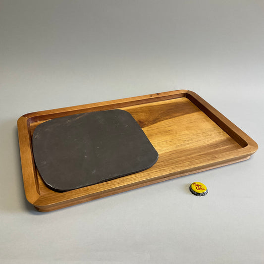 Slate and Wood Serving Board