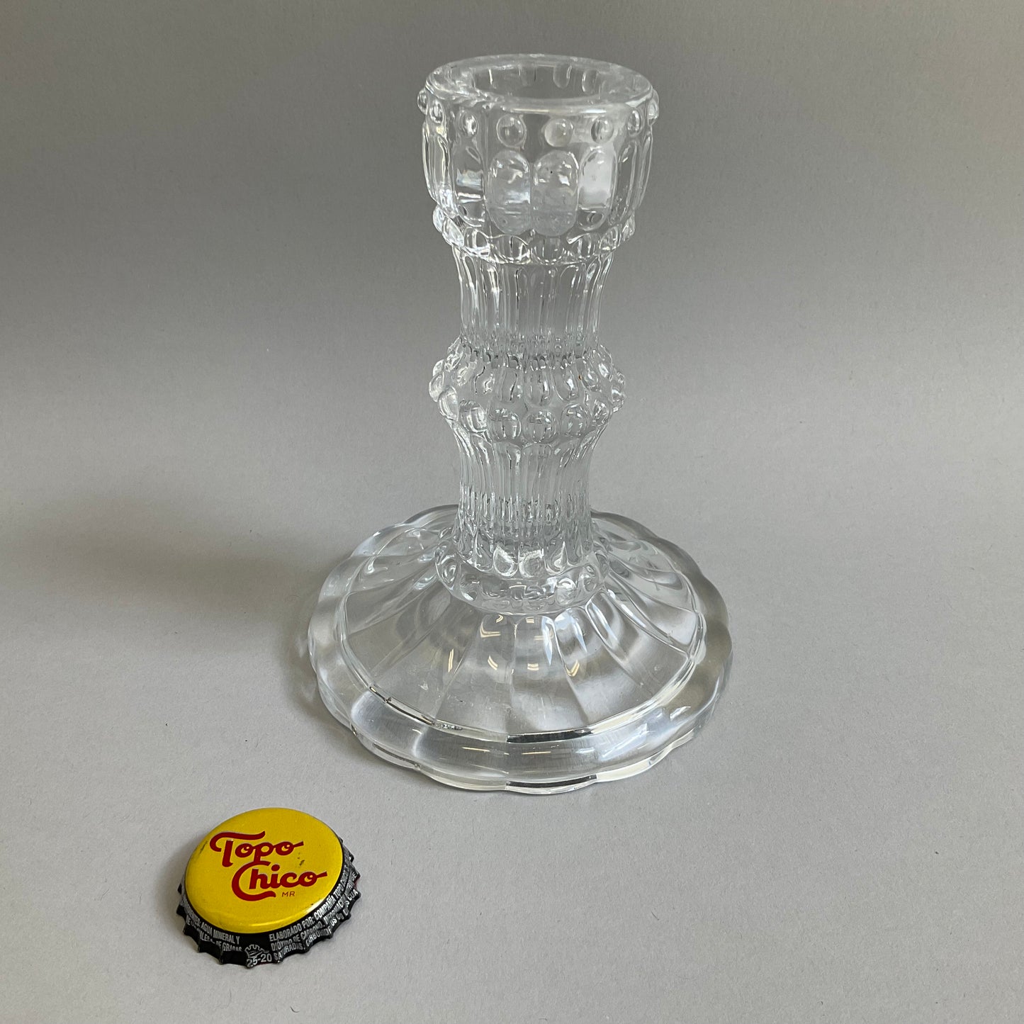 Glass Candlestick Holder